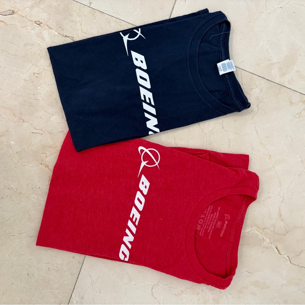 Boeing Women's Short Sleeve Tee - Red and Navy